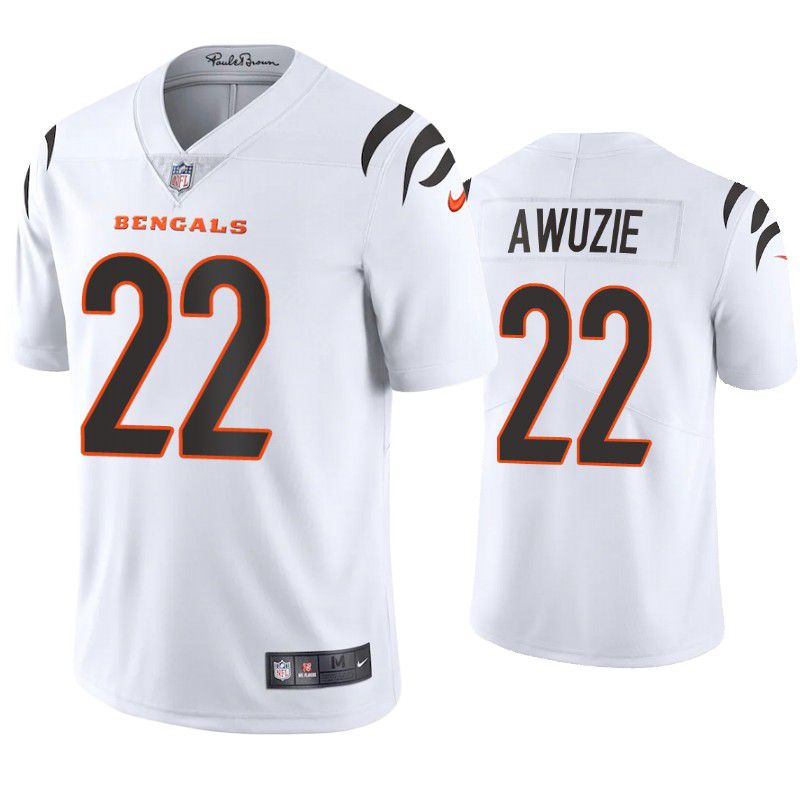 Men Cincinnati Bengals 22 Chidobe Awuzie White Nike Limited Player NFL Jersey